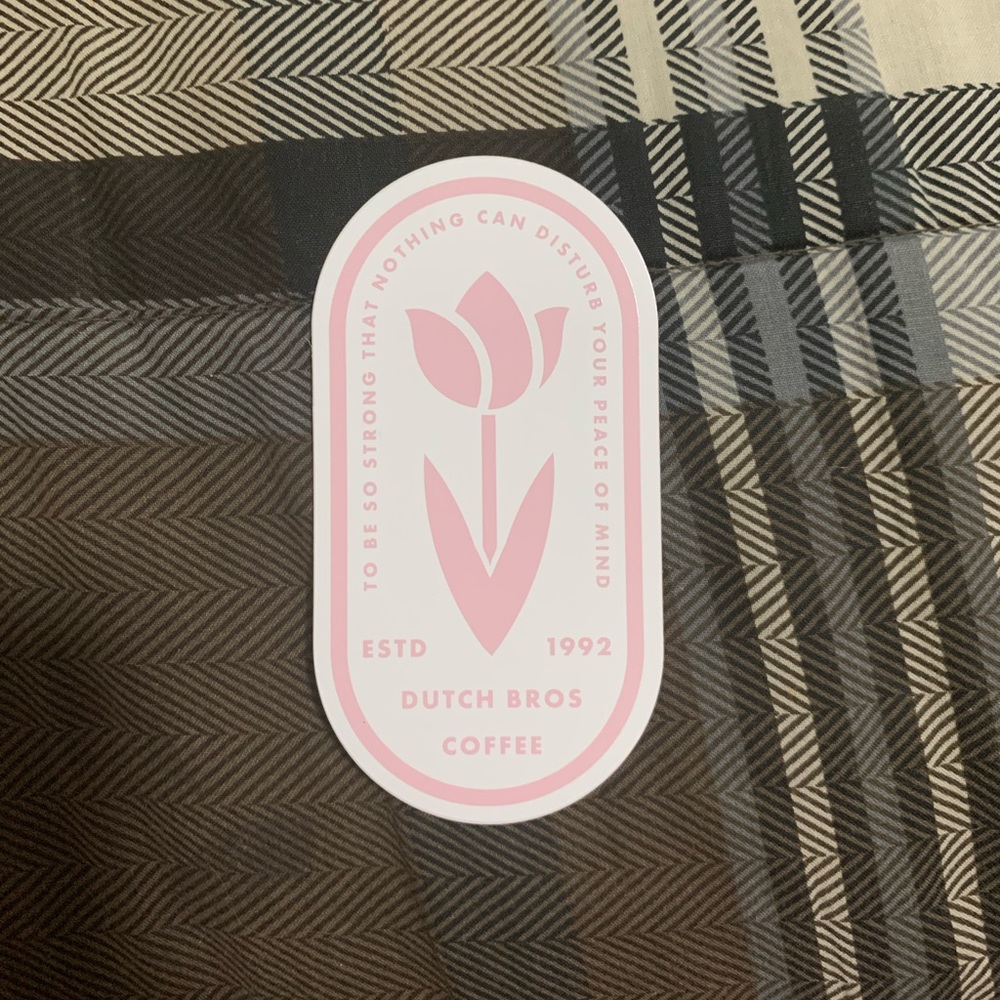 Cute Pink Dutch Bros Sticker